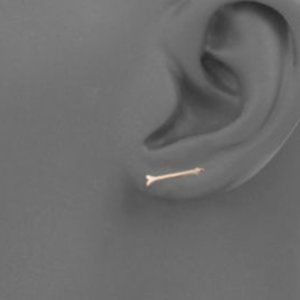 Zoë Chicco 14K Gold Single Arrow Stud Earring